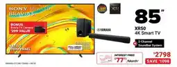 Visions Electronics 85 XRS50 4K Smart TV offer
