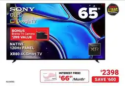 Visions Electronics SONY OLED Google TV 65 offer