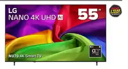 Visions Electronics LG NANO 4K UHD AI 55 NU70 4K Smart TV offer