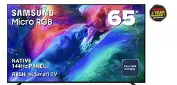 Visions Electronics 65 SAMSUNG Micro RGB 4K Smart TV offer