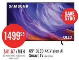 The Brick Samsung 65 OLED S85H 4K Vision AI Smart TV (QN65S85HAEXZC) – 2026 Model offer