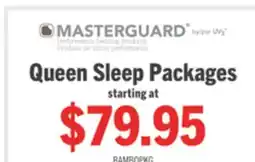 The Brick Masterguard Bamboo Queen Mattress Protector with 2 Queen Pillows offer