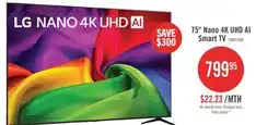 The Brick LG 75 NU700 NANO UHD 4K Smart TV (75NU700BPUA.ACC ) – 2026 Model offer