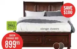 The Brick Chelsea Platform Storage Bed with Headboard & Frame, Grey - Queen Size offer