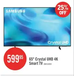 The Brick SAMSUNG 65 U8000H Crystal UHD 4K Smart Tizen TV (UN65U8000HFXZC) – 2026 Model offer