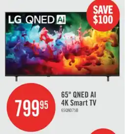 The Brick LG 65 QNED75B Mini-LED 4K Smart webOS TV (65QNED75BUA.ACC) – 2026 Model offer