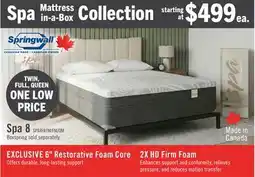 The Brick Springwall Spa 8 Firm Smooth Top Twin Mattress in a Box offer