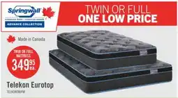 The Brick Springwall Advance Telekon Eurotop Firm Twin Mattress offer