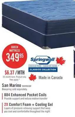 The Brick Springwall San Marino Tight Top Firm Queen Mattress offer