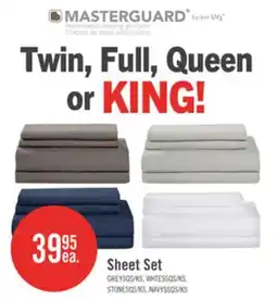 The Brick Masterguard Ultra Advanced 4-Piece Queen Sheet Set - White offer