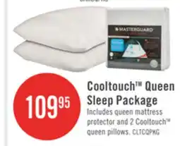 The Brick Masterguard Cooltouch Queen Mattress Protector with 2 Queen Pillows offer