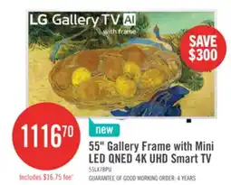 The Brick LG 55 LX7 Gallery Frame with Mini-LED QNED 4K UHD Smart TV (55LX7BPUA.ACCQ) – 2026 Model offer