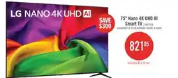 The Brick LG 75 NU700 NANO UHD 4K Smart TV (75NU700BPUA.ACC ) – 2026 Model offer
