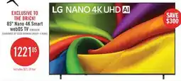 The Brick LG 85 NU860 Series NANO UHD 4K Smart TV (85NU860BYUA.ACC) - 2026 Model offer
