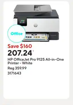 Staples HP OfficeJet Pro 9125 All-in-One Printer - White offer