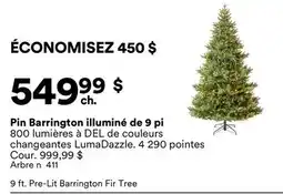 Michaels Pin Barrington illuminé de 9 pi offer