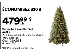 Michaels Sapin Jackson illuminé de 9 pi offer