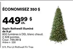 Michaels Sapin Rothwell illuminé de 9 pi offer