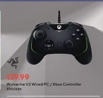 Staples Wolverine V2 Wired PC / Xbox Controller offer