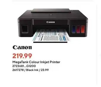 Staples MegaTank Colour Inkjet Printer offer
