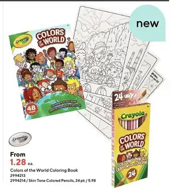Staples Colors of the World Coloring Book offer