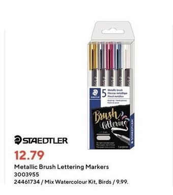 Staples Metallic Brush Lettering Markers offer