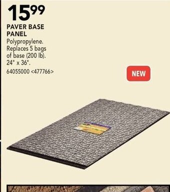 RONA Paver Base Panel offer