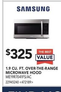 RONA 1.9 CU. FT. Over-The-Range Microwave Hood offer