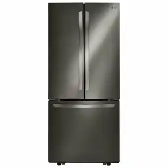Best Buy LG 30" 21.8 Cu. Ft. French Door Refrigerator (LRFNS2200D) - Black Stainless Steel offer
