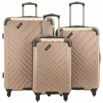 Best Buy Kenneth Cole Kings Point 3-Piece Hard Side Luggage Set - Rose Gold offer