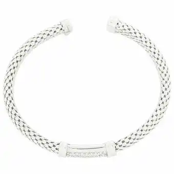 Best Buy Le Reve Collection Silver Cuff Bracelet offer