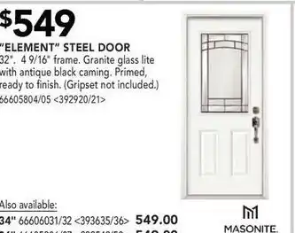 RONA Element steel door offer