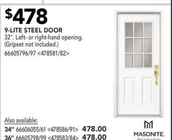 RONA 9 Lite steel door offer