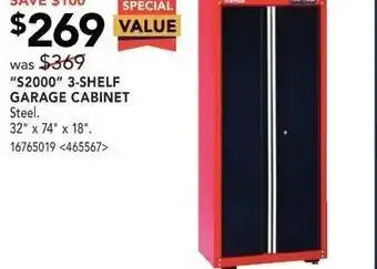 RONA 3-Shelf garage cabinet offer