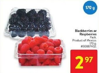 Walmart Blackberries or raspberries offer
