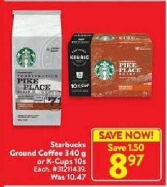 Walmart Starbucks ground coffee offer