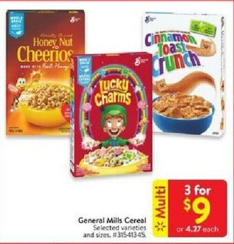 Walmart General mills cereal offer