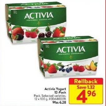 Walmart Activia yogurt offer