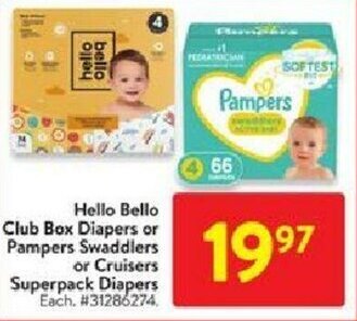 Walmart Hello bello club box diapers offer