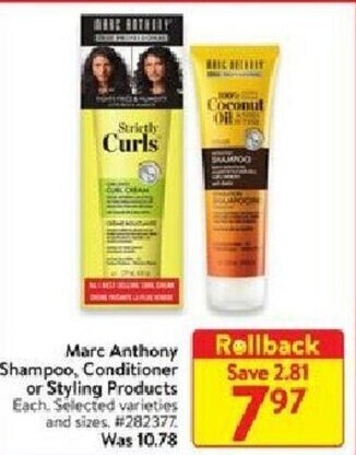 Walmart Marc anthony shampoo offer