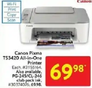 Walmart Canon pixma offer