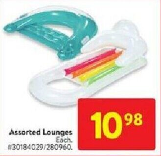 Walmart Assorted lounges offer