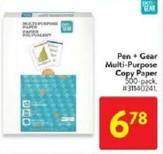 Walmart Pen + gear multi-purpose copy paper offer