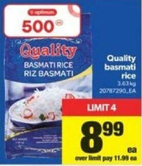 Real Canadian Superstore Quality basmati rice offer
