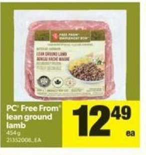 Real Canadian Superstore PC Free From Lean Ground Lamb offer