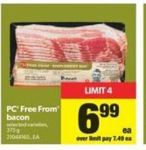 Real Canadian Superstore PC Free From Bacon offer
