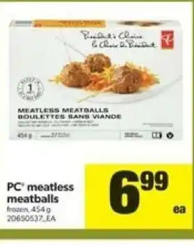 Real Canadian Superstore PC Meatless Meatballs offer