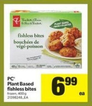 Real Canadian Superstore PC Plant Based Fishless Bites offer