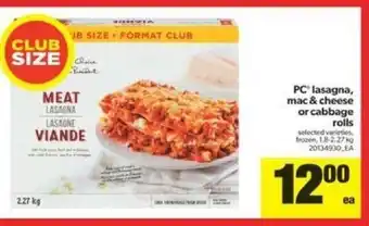 Real Canadian Superstore PC Lasagna Mac & Cheese offer