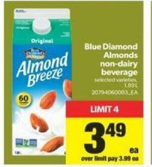 Real Canadian Superstore Blue Diamond Almonds offer